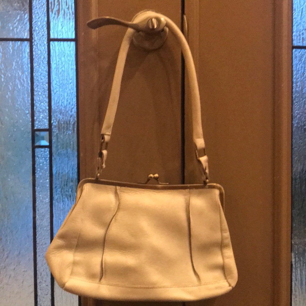 White Leather Latico purse